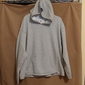 Hanes Her Way - gray hoodie